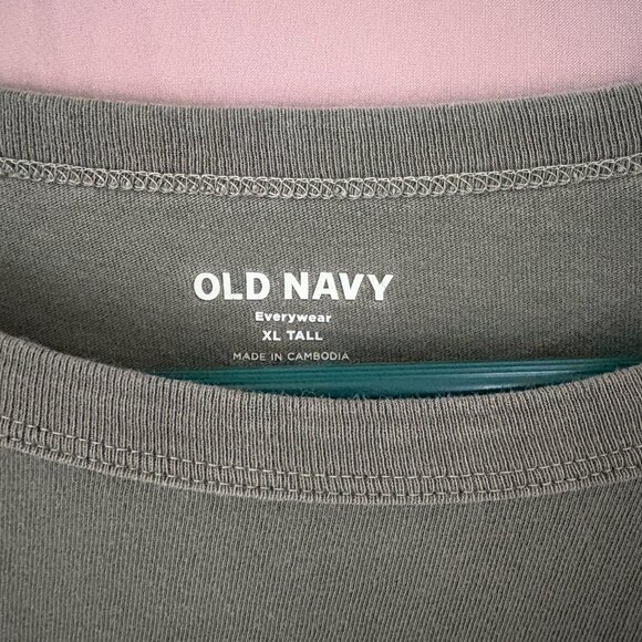 Old Navy Womens Green Everywear Long Sleeve Top Size XL Tall Athlesiure Casual - Picture 2 of 9